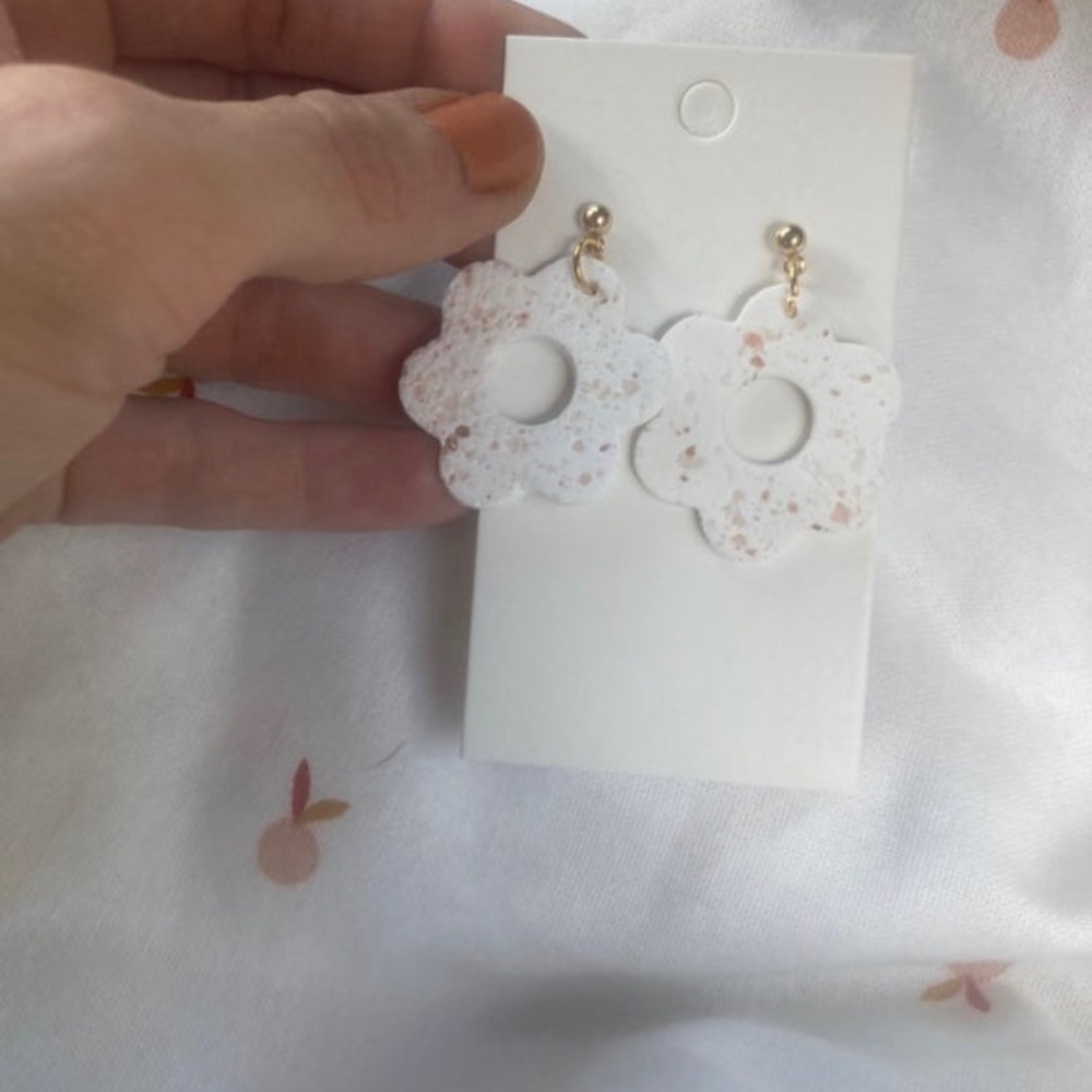 Handmade clay earrings
